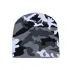 Gorro de Punto Jacquard Camuflaje Transfronterizo Otoño e Invierno Europeo y Americano Corto de Esquí de Lana Gorro Frío para Hombres sin Visera Protección para los Oídos