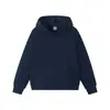 Sudadera con capucha elástica de marca de moda Otoño e Invierno Personalizada Holgada y Versátil Cuello Redondo Hombro Derecho Jersey Ropa de Trabajo Logo Estampado Bordado