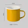 Tazas de esmalte personalizables de colores y engrosadas para comercio electrónico transfronterizo, con el logotipo de una empresa, ideales como regalos corporativos; Tazas de 11 oz para beber café