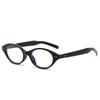 Gafas Vintage Pequeñas con Montura Negra para Mujer Hechas Sencillamente Cuadradas para Lector Cara Cuadrada Ojo de Gato Cara Modificada Radiación Anti-luz Azul con Miopía