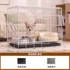 Jaula para Perros Teddy Especial para el Hogar Casa de Metal para Perros Tipo Plegable Espacio Grande Interior Jaula para Perros Medianos y Pequeños Jaula Valla para Mascotas