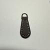 Lote pequeño de accesorios para cremallera de doble cara de cuero sintético con hilo para coche, tirador de cuero, tirador de cuero PU, tirador de piel de vaca, mezcla de tiradores