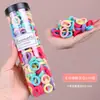 Gomas Elásticas para Niñas Alta Elasticidad Sin Daño al Cabello Ligas para el Cabello Trenzas de Niña Pequeña Bandas de Color Caramelo Gomas para el Pulgar de Bebé