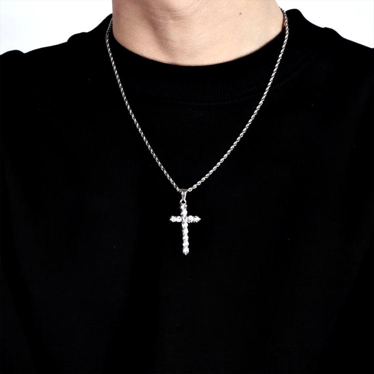 满钻十字架项链_01