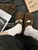 Pantuflas Birkenstock retro de gamuza estilo perezoso con diseño hueco y punta cerrada para mujer, nuevas sandalias tipo mula planas de verano 2026