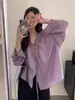 Camisa de manga larga para mujer con cuello en V estilo francés, dobladillo con volantes, adecuada para primavera y otoño, se puede usar como capa exterior, con un diseño sofisticado y relajado