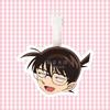 Detective Conan Kudo Shinichi Kaitou Kid Haibara Ai Etiqueta de Bagagem Pingente de Mochila Chaveiro Decoração de Emblema