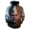 Nuevo comercio exterior transfronterizo impresión digital 3D mito negro: Fabricantes de chalecos con capucha para juegos serie Wukong 3A