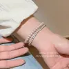 Pulsera de Perlas Plateadas Vintage Estilo Francés, Versátil y Única, Pulsera de Cuentas de Alta Gama, Retro y Sencilla, Joyería de Regalo para Mejor Amiga