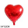 Naipes Transfronterizos Globos de Película de Aluminio a Color Cuadrados de Flor de Ciruelo Corazón de Durazno Fiesta Temática de Cumpleaños Suministros de Decoración para Bodas