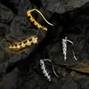 E3010 Pendientes de Estrella de Plata de Ley S925 Simples y de Moda Pendientes Exagerados de Estilo Festivo para Mujer Lujo Ligero Sentido de Gama Alta