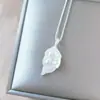 Collar Francés de Plata Estilo Antiguo para Mujer, Set de Colgantes con Cadena Caja para Clavícula, Bolsa de la Suerte, Bolsa de Dinero, Ábaco, Estilo Retro Artístico