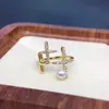 Anillo de Perla de Agua Dulce Natural Zhuji Estrella Abierta Zirconia Microincrustada Joyería de Mano para Anillo de Perla Venta al por Mayor de Perlas