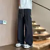 Pantalones Cargo Finos Nuevos Primavera/Verano, Pantalones Casuales Rectos Holgados para Hombre, Multibolsillos, Nuevo Estilo Japonés para Hombres de Mediana Edad y Mayores