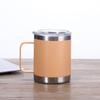 Caneca de aço inoxidável para atacado de fábrica com tampa e colher, copo de água para escritório para homens e mulheres, caneca de café para casa, caneca de presente criativa