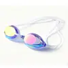 Procesamiento personalizado Transfronterizo Ligeros Gafas de Carreras Marco Pequeño para Adultos HD Electroplateado Antivaho Profesionales para Competición Gafas de Natación