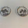 Aretes de anillo hueco con forma de hongo caliente transfronterizos Europa y Estados Unidos aretes vintage de plata fabricantes al por mayor