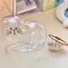 Colgante Transparente Lindo de Gato para Guardar Pelo, Juguete Cápsula de Almacenamiento, Llavero para Guardar Pelo de Gato, Colgante para Bolso, Recuerdo