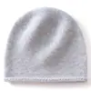 Gorro 100% cachemir puro, grueso, suave, cálido y a prueba de viento para niños, disponible en estilos unisex, con borde enrollado y un diseño básico versátil