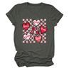 Amazon ebay estación independiente tendencia de ocio estás angustiado camiseta de manga corta para mujer con cuello redondo estampado camiseta básica