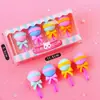 Gomas de Borrar de Colores Caramelo, Gomas de Borrar Realistas con Forma de Postre, 3D Desmontables y Ensamblables, Lindas Gomas de Borrar en Caja, Mayoreo