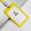 Estoque na fábrica porta-cartão de plástico porta-cartão de identificação de estudante porta-cartão rígido porta-cartão de exposição certificado de trabalho capa de cartão de fábrica