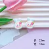 Venta caliente conejo lindo rábano melocotón resina accesorios diy funda de teléfono flor de zapato hebilla de zapato material para accesorios de cabello