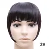 Peluca de Flequillo Multicolor Transfronteriza al por Mayor para Mujer, Postizo para la Parte Superior de la Cabeza, Flequillo Estilo Cómico, Flequillo Falso de Fibra Sintética Estilo Francés sin Costuras