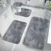 Alfombra de Lana de Seda Estilo Minimalista Moderno para Baño Resistente a Manchas de Inodoro Aislamiento Refrigerante Antideslizante Alfombrilla para Piso de Baño Amazon Temu Transfronteriza