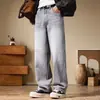 Ropa Popular para Hombre / Primavera y Otoño 2026 Jeans Retro de Calle Americana para Hombre, Pantalones Holgados Rectos de Pierna Ancha con Caída