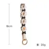 Llavero Tejido de Alta Gama con Flores de Margarita, Llavero Pulsera Colgante de Color Contrastante, Cadena para Teléfono Móvil, Estilo Bohemio
