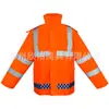Naranja Rojo Naranja Impermeable de Sanidad Ropa de Trabajo Ropa Reflectante Carretera Mantenimiento de Carreteras Conjunto Dividido Superior e Inferior
