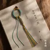 Nuevo llavero tejido a mano estilo chino estilo Xizang, artículo decorativo, cadena para teléfono, accesorio colgante para bolso semiacabado