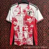 2627 Nova Série de Anime Doméstica Japonesa Naruto Dragon Ball One Piece Máscara Branca Camisa Uniforme de Futebol