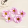 Cabezas de flor de amapola artificiales, cabezas de flor falsas, accesorios para pared de flores de salón de bodas, accesorios de flor para pasador de pelo DIY, decoraciones para ropa