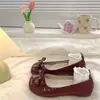 Zapatos Planos Suaves Mary Jane de Venta Caliente 2026 Nuevo Estilo Otoño Moño Versátil Dulce Zapatos de Salón Estilo Falda Noche para Mujer