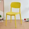 Silla taburete de plástico, silla de restaurante con respaldo, mesa de comedor, silla de comedor de restaurante, simple y cómoda, engrosada, silla moldeada de una sola pieza para uso doméstico
