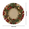 Tapete de Mesa Irregular de Linho Imitação Papai Noel Boneco de Neve Natalino Amazon Transfronteiriço Resistente ao Calor Anti-Escaldante Porta-Copo