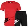Pantalones cortos de manga corta de verano para hombre, camiseta holgada para entrenamiento de baloncesto, fitness y running, traje deportivo informal