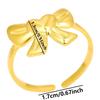Anillo de Moda Europeo y Americano de Acero Inoxidable 304 para Mujer, Mariposa Combinable, Dulce, Lujo Ligero, Ajustable, Joyería