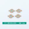 Accesorios para joyería coreana DIY rueda de dirección rueda de diamante aleación collar pulsera accesorios colgante doble pequeño colgante