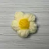 Flor de Pompones Hecha a Mano con Ganchillo Lana Flor de Ganchillo Hecha a Mano Sombrero Flor de Ganchillo Pasador Accesorios para el Cabello Broche para Ropa Accesorios de Flores Pequeñas Flor al por Mayor
