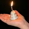 Anillo para pastel estilo europeo vintage, decoración creativa para pastel, adorno de pastel con vela de cumpleaños, horneado romántico de Instagram