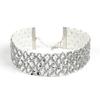 Collar explosivo de AliExpress con lentejuelas de borde ancho, joyería de franela, gargantilla de escamas de pescado, collar de diamantes para mujer.