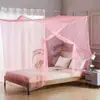 Mosquitero para Uso Doméstico, 1.5m de Ancho, Estilo Tradicional Rural, Cama Doble, 1.8m de Ancho, De Pie, Malla Densa, Puerta Única