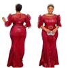 Fuente transfronteriza Vestido de lentejuelas para mujer africana vestido slim de cola de pez manga de gasa de red de burbujas moda noche europeo y americano