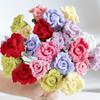 Dia dos professores Natal Nova Tecelagem de Lã Luoshen Rose Flower Branch Shopping Mall Market Decoration Produtos de Flores Acabadas