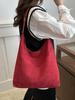 Bolso de gamuza Niche para mujer, nuevo bolso de hombro de gran capacidad, moderno y versátil, bolso de mano informal para uso diario (2024)