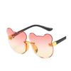 Nuevas Gafas de Sol para Niños Gafas de Sol Decorativas de Dibujos Animados con Corte al Borde Sin Montura Protección Solar Anti-UV Gafas de Sol para Niños, Hombres y Mujeres