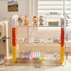 Suporte Multifuncional de Armazenamento para Papelaria de Mesa, Suporte de Armazenamento de Plástico, Suporte Organizador de Papelaria, Suporte de Armazenamento de Camadas Múltiplas para Sachês de Chá e Café